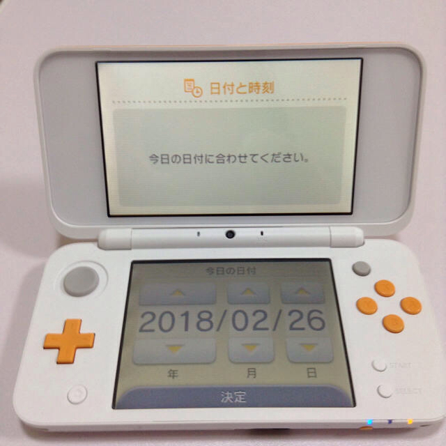 ゲーム ニンテンドー2DS 2DS LL ホワイト×オレンジの通販 by ☆ここ