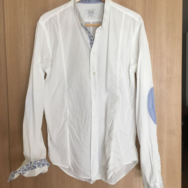 Zara Zara Man 襟なしシャツの通販 By フリフリル S Shop ザラならラクマ