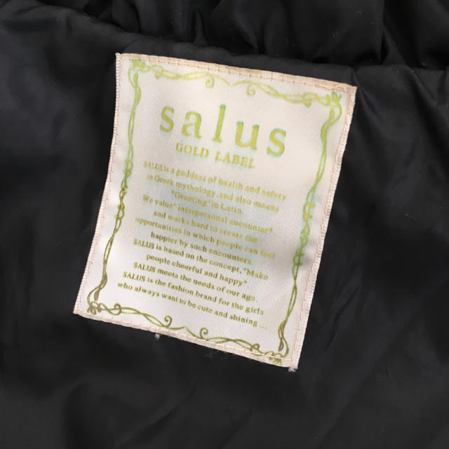 salus(サルース)のダウンコート、ブラック レディースのジャケット/アウター(ダウンコート)の商品写真