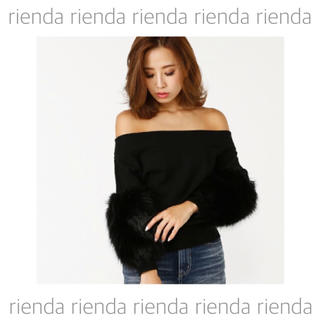 リエンダ(rienda)のrienda / オフショルトップス(ニット/セーター)