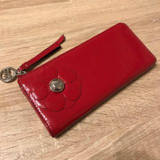 コーチ(COACH)の【♡coach 長財布 （赤）中古♡】(財布)