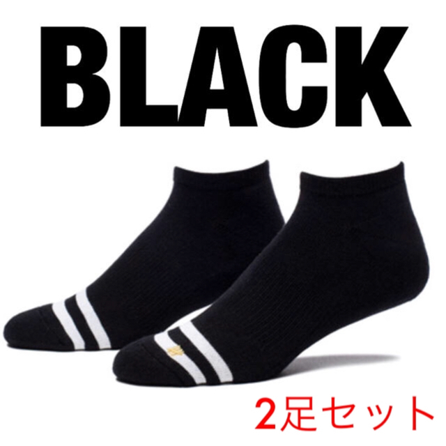 UNDEFEATED(アンディフィーテッド)のUNDEFEATED LOW PRO ANKLE SOCKS - BLACK  メンズのレッグウェア(ソックス)の商品写真