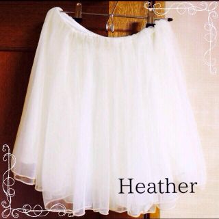 ヘザー(heather)のヘザー＊チュールスカート(ミニスカート)