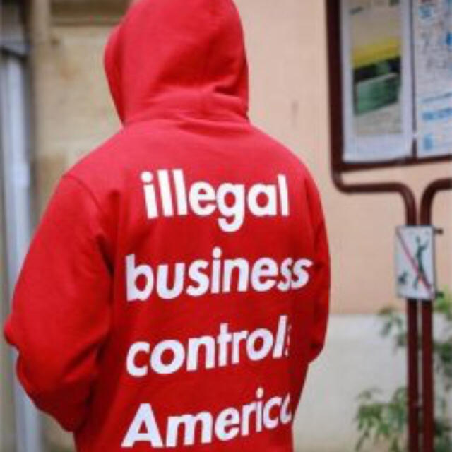 xl SUPREME Illegal Business Hooded  グレー