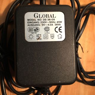  GLOBAL  ドイツ家電製品用アダプター  DIN4PIN仕様(ケーブル)