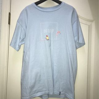 ハフ(HUF)のHUF tシャツ Mサイズ 水色(Tシャツ/カットソー(半袖/袖なし))