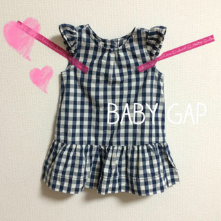 ベビーギャップ(babyGAP)のbaby gap♡チェックワンピ70(その他)