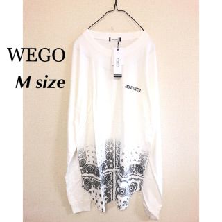 ウィゴー(WEGO)のMサイズ ⭐️新品⭐️ ペイズリー柄 ロングTシャツ カットソー(Tシャツ/カットソー(七分/長袖))