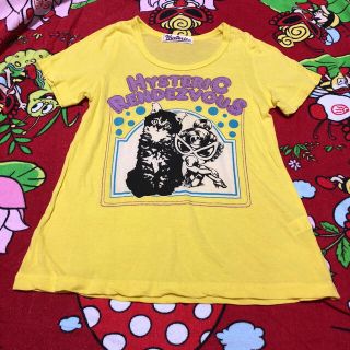 ヒステリックミニ(HYSTERIC MINI)のヒスミニ☆ビッグTシャツ☆イエロー☆100(Tシャツ/カットソー)