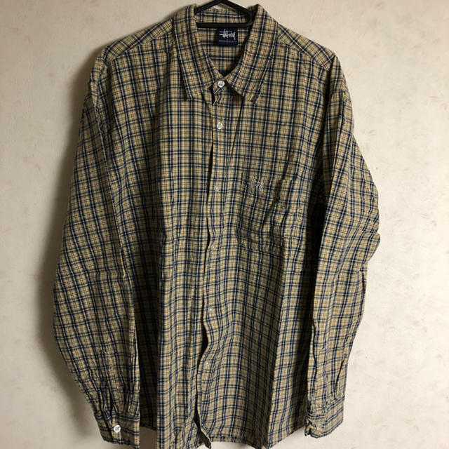 STUSSY - old stussy チェックシャツの通販 by ひろろん's shop 
