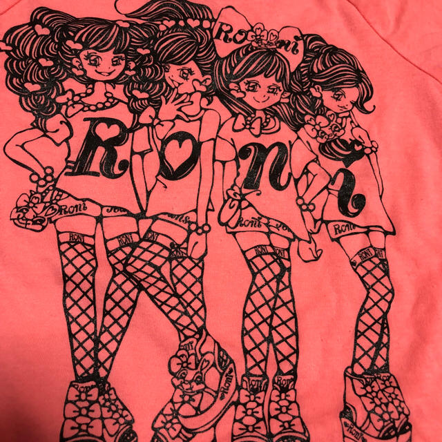 RONI(ロニィ)のRONI☆五分袖Tシャツ☆オレンジ☆SS キッズ/ベビー/マタニティのキッズ服女の子用(90cm~)(Tシャツ/カットソー)の商品写真