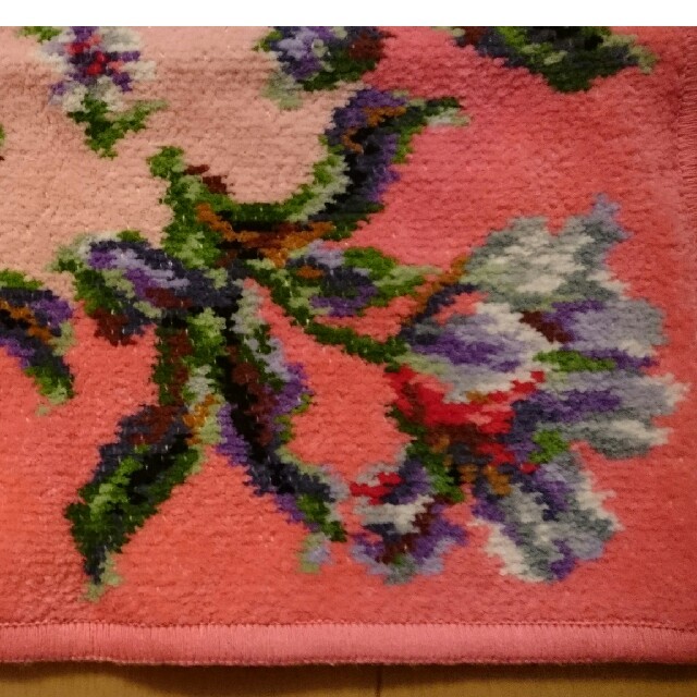 FEILER(フェイラー)の新品 フェイラー ハンカチ ピンク お花 レディースのファッション小物(ハンカチ)の商品写真