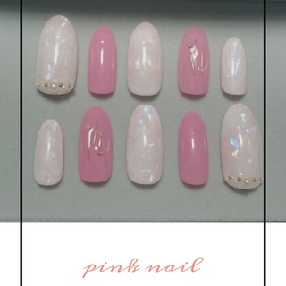 pink nail ✲*ﾟ