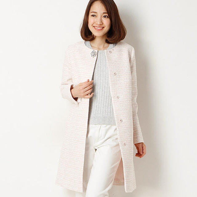新品タグ付 ジャスグリッティー JUSGLITTY ツイードコート