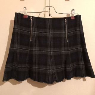 ジルスチュアート(JILLSTUART)の【値下げ】JILLSTUART(ジルスチュアート) スカート 黒 チェック柄(ミニスカート)