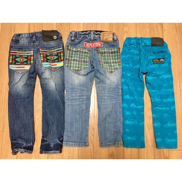 JUNK STORE(ジャンクストアー)のJUNK STORE 110cm パンツ3点セット キッズ/ベビー/マタニティのキッズ服男の子用(90cm~)(パンツ/スパッツ)の商品写真