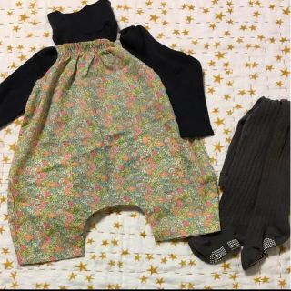 キャラメルベビー&チャイルド(Caramel baby&child )の美品 一回着用のみ makie リバティ サロペット(パンツ)