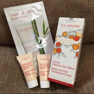 クラランス(CLARINS)のクラランス ハンドクリーム×2 ＋ボディー美容液サンプルセット(ハンドクリーム)