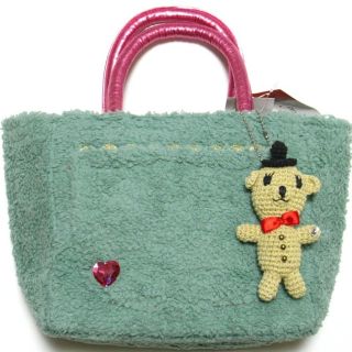 カシュカシュ(Cache Cache)の新品 CACHE CACHE カシュカシュ ぬいぐるみキーチェーン付ハンドバッグ(ハンドバッグ)