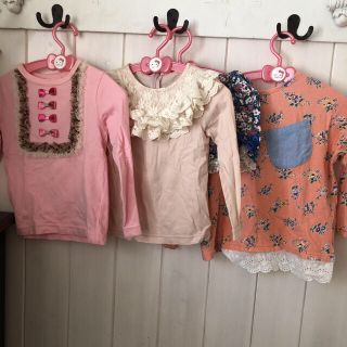 アンバー(Amber)のパンパンチュチュ アニカ アンバー 4点カットソー90まとめて 韓国子供服(Tシャツ/カットソー)