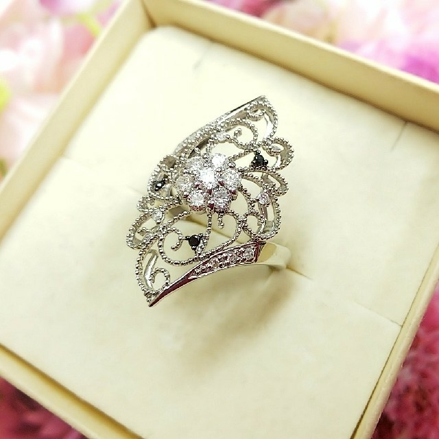 JEWELRY TSUTSUMI(ジュエリーツツミ)のTSUTSUMI K14 ダイヤモンドリング レディースのアクセサリー(リング(指輪))の商品写真