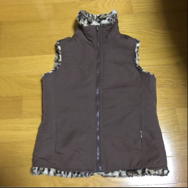 GAP Kids(ギャップキッズ)の美品 GAP kids ヒョウ柄リバーシブルジャケット キッズ/ベビー/マタニティのキッズ服女の子用(90cm~)(ジャケット/上着)の商品写真