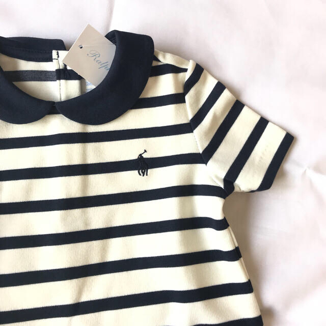 日本人気超絶の Ralph Lauren ストライプドポンチドレス24M まいラルフローレン - ワンピース 日本人気超絶の Ralph Lauren ストライプドポンチドレス24M まいラルフローレン - ワンピース