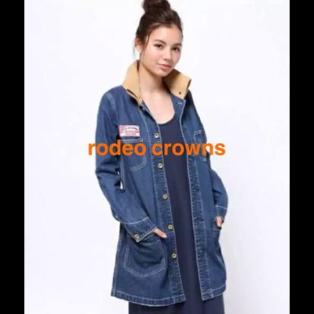 RODEO CROWNS(ロデオクラウンズ)のRODEO CROWNS コーデュロイデニムロングジャケットコート レディースのジャケット/アウター(Gジャン/デニムジャケット)の商品写真