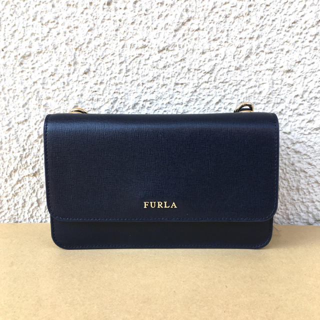 Furla - 新品フルラ未使用ネイビー正規品ラウンドファスナー長財布