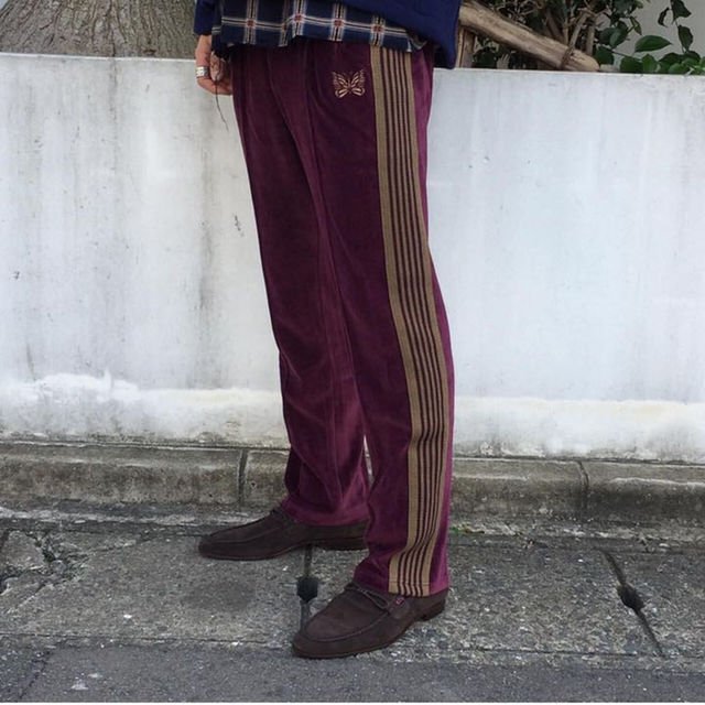 Engineered Garments - needles トラックパンツ ベロアの通販 by pink ...