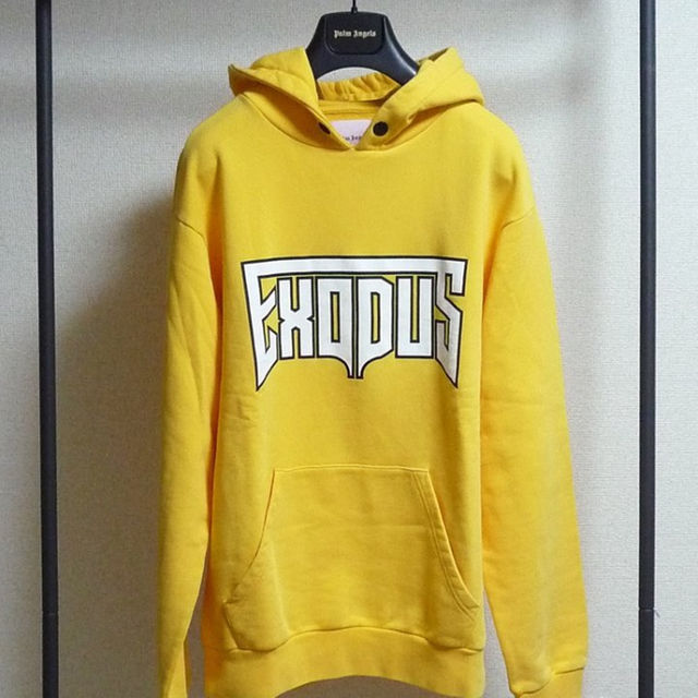 Palm Angels EXODUS HOODY YELLOW M メンズのトップス(パーカー)の商品写真