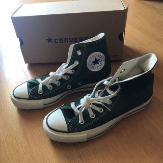 コンバース(CONVERSE)のコンバースmade in japan グリーン（キャンバス）(スニーカー)