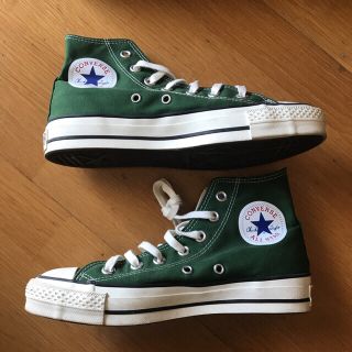 CONVERSE - コンバースmade in japan グリーン（キャンバス）の ...