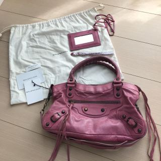 バレンシアガバッグ(BALENCIAGA BAG)のバレンシアガ ザ ファースト ピンク(ハンドバッグ)