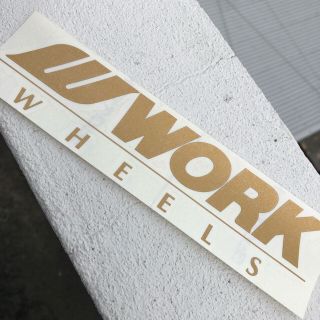 ワークホイールステッカー work (車外アクセサリ)