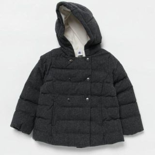 プチバトー(PETIT BATEAU)のりえっこ様専用◆3ans◆新品 プチバトー  フランネル中綿入りフード付きコート(コート)