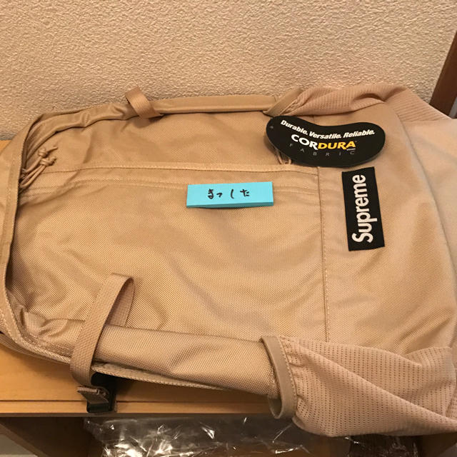 supreme backpack 18ss tan
