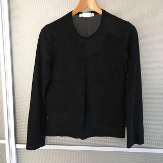 コムデギャルソン(COMME des GARCONS)のコムデギャルソン 長袖 カットソー 黒 値下げ(カットソー(長袖/七分))