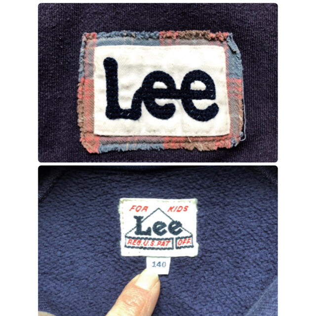 Lee(リー)の☆専用☆USED☆Lee スウェットパーカー(140) キッズ/ベビー/マタニティのキッズ服女の子用(90cm~)(ジャケット/上着)の商品写真