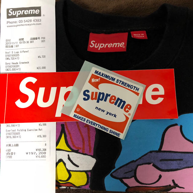 Supreme(シュプリーム)のsupreme gonz heads crew neck sweat Sサイズ メンズのトップス(スウェット)の商品写真