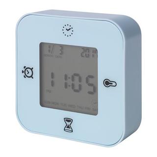 イケア(IKEA)のkazu様専用 KLOCKIS時計/温度計/アラーム/タイマー, ライトブルー(置時計)