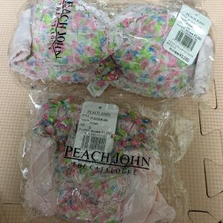 ピーチジョン(PEACH JOHN)のPEACH JOHN ピンクレース 下着(ブラ&ショーツセット)