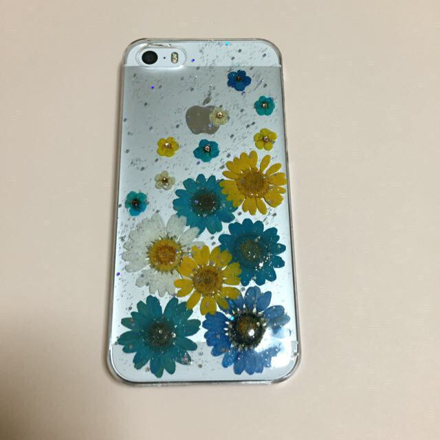 押し花iPhone5ケースハンドメイド♡ スマホ/家電/カメラのスマホアクセサリー(モバイルケース/カバー)の商品写真