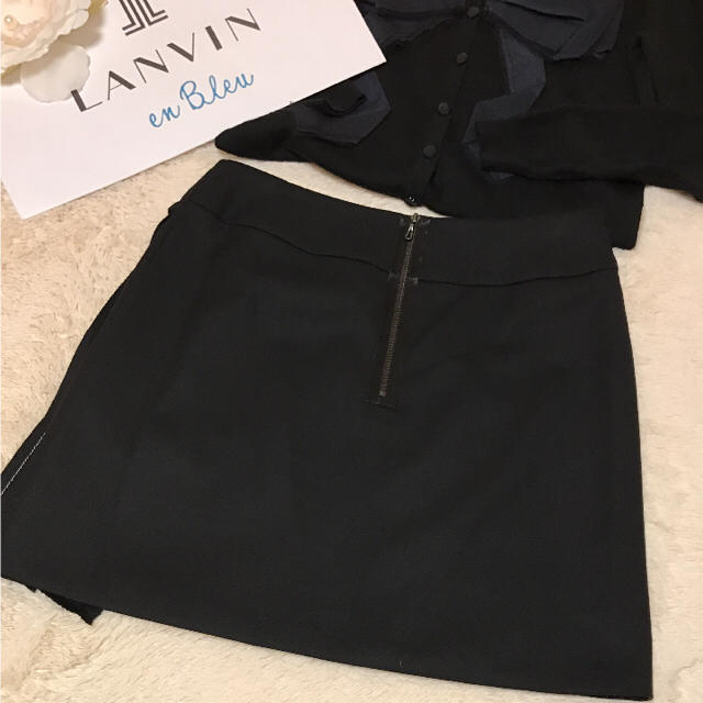 LANVIN en Bleu(ランバンオンブルー)の美品♡ランバンオンブルー♡台形スカート レディースのスカート(ミニスカート)の商品写真