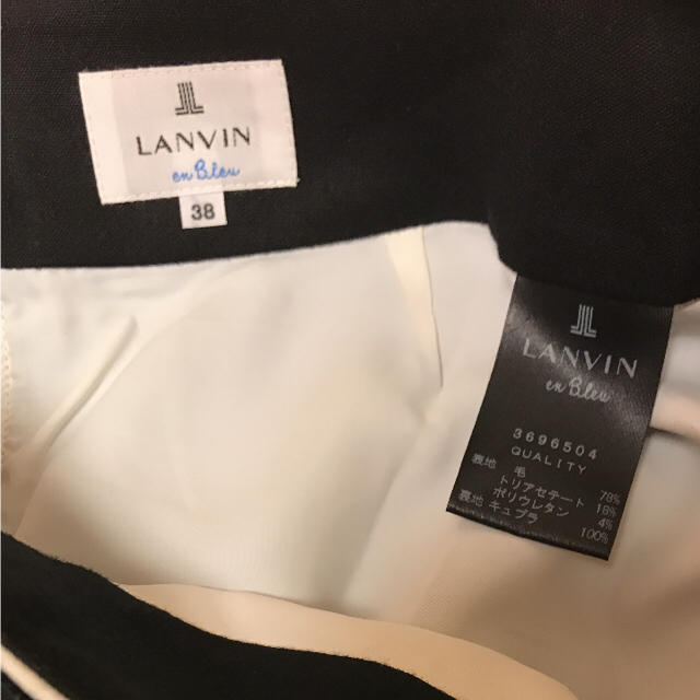 LANVIN en Bleu(ランバンオンブルー)の美品♡ランバンオンブルー♡台形スカート レディースのスカート(ミニスカート)の商品写真