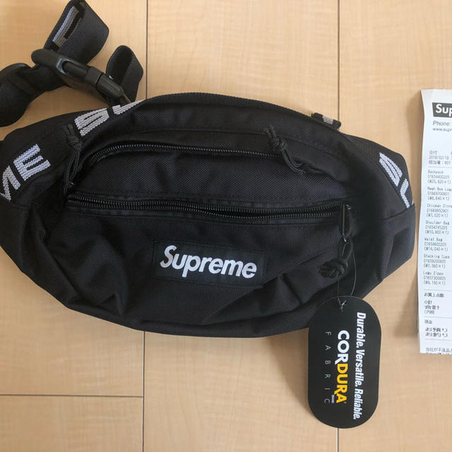 supreme 2018ss waist bag black ウエストバック