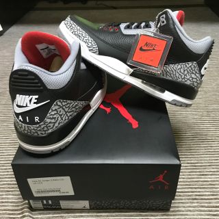 ナイキ(NIKE)の希少29.5 BLACK CEMENT 新品 jordan3(スニーカー)