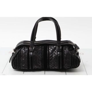 ボッテガヴェネタ(Bottega Veneta)のボッテガヴェネタ イントレチャート レザー トートバッグ ブラック(トートバッグ)