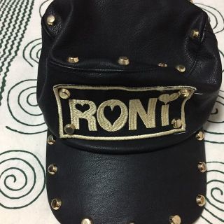 ロニィ(RONI)のベンツ様 専用RONI 帽子 キャップ M（50〜52）レザー 黒(帽子)