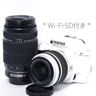 ペンタックス(PENTAX)の☆Wi-Fiでスマホへ☆フルHD動画撮影♬ペンタックスK-xダブルレンズセット(デジタル一眼)